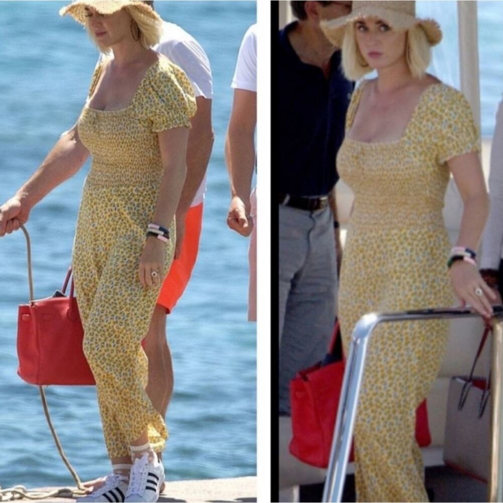 Anthropologie Faithfull The Brand Laszlo Smocked Jumpsuit View 2